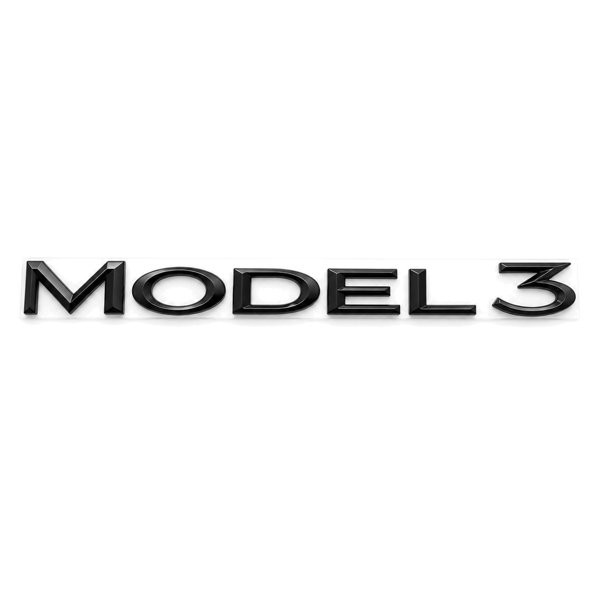 ABS Model Name Tailgate Emblem with Positioning Carrier & Multiple Colors for Tesla Model 3 / Y / S / X