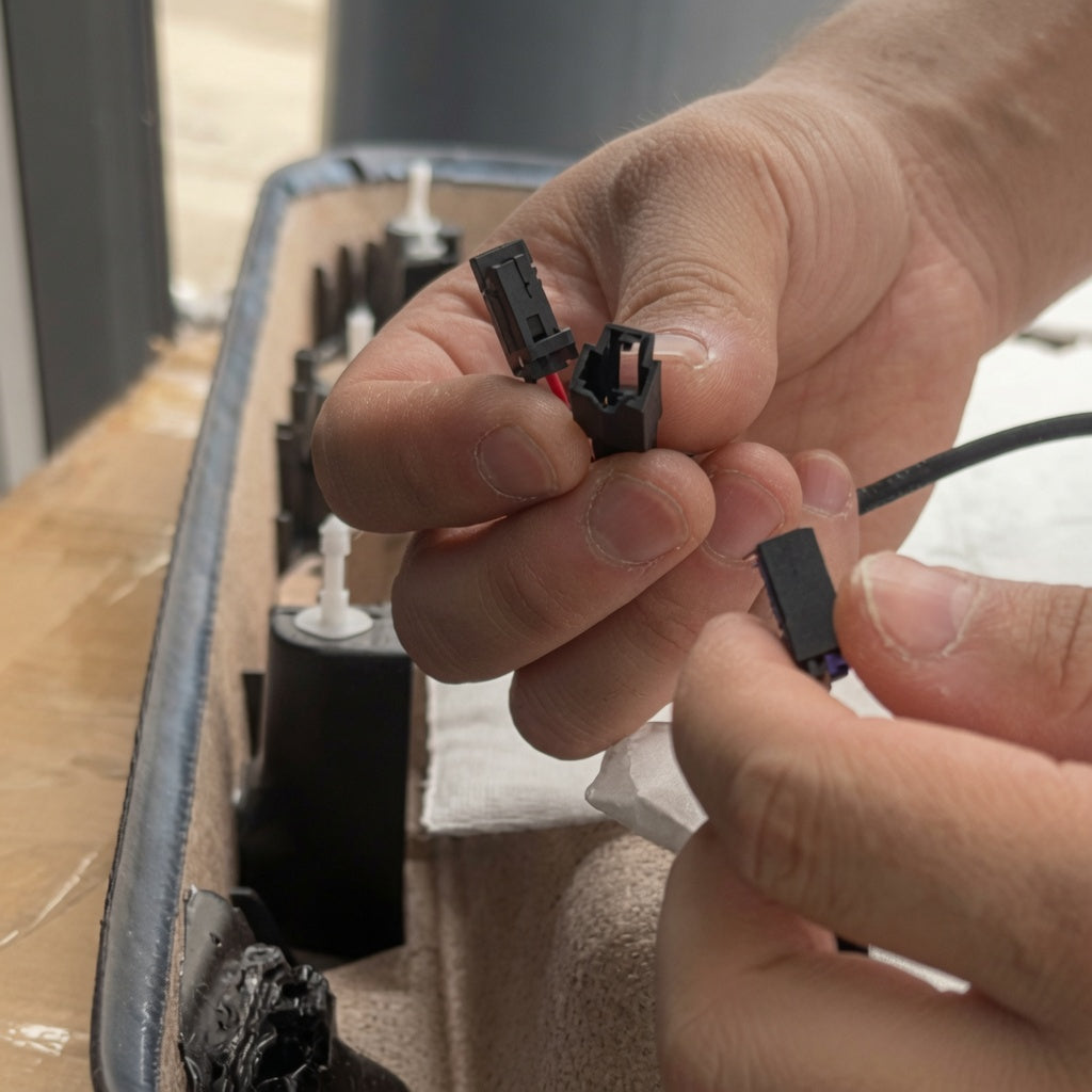 Compare the connector - TESVX Door Warning Light