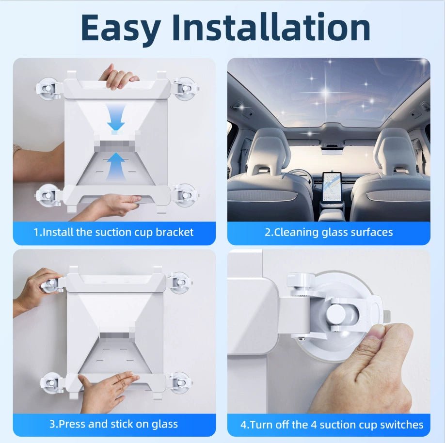 Weather-Resistant Construction - TESVX Suction Cup Mount