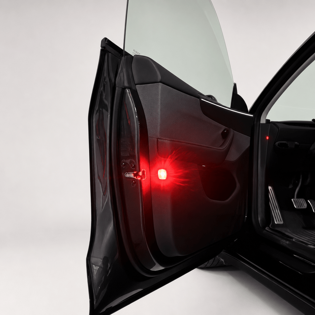 Red light at the door edge - TESVX Door Warning Light