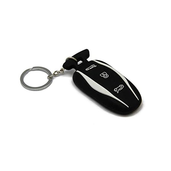 Silicone Key Fob Cover with Embossed Buttons for Tesla Model 3 / Y / S / X