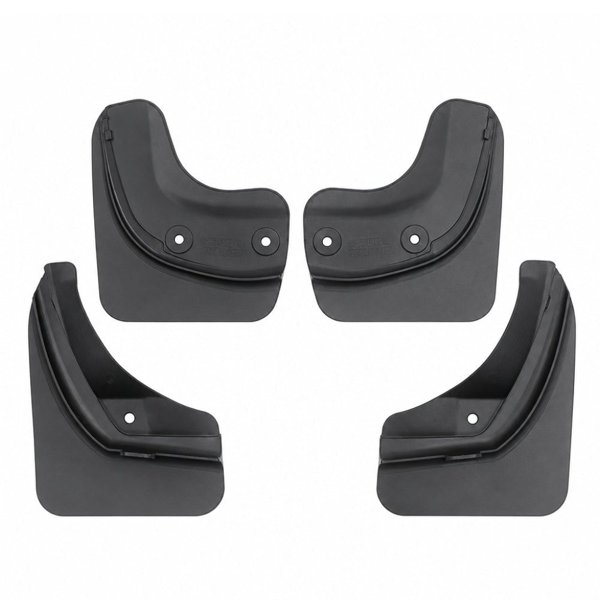 TPV Mud Flaps Splash Guards with No-Drill Factory-Hole Fit for Tesla Model 3 (2021–2023) / Model Y (2020–2025)