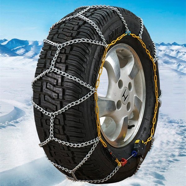 Self-Tightening Steel Snow Chains with 2-Tire & 4-Tire Options for Tesla Model 3 / Model Y