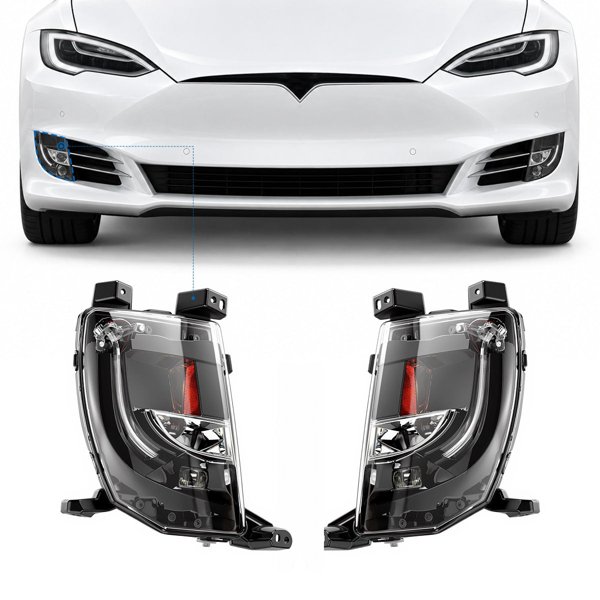 LED Fog Light & DRL Assembly with US & EU Specs for Tesla Model S (2016–2020)