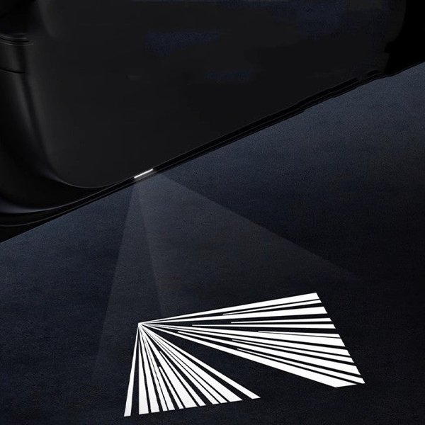 LED Door Projector Lights with HD Logo Projection & Built-In Fuse for Tesla Model 3 / Model Y