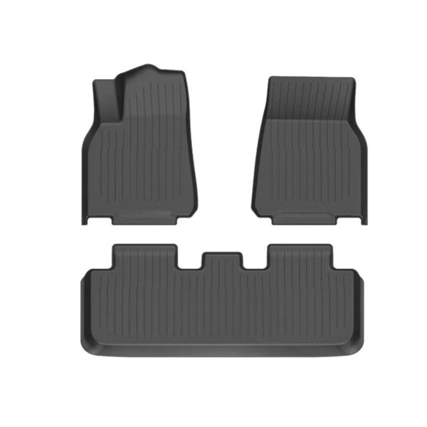 TPE All-Weather Floor Mats with 3-Piece & 6-Piece Options for Tesla Model Y Standard (LHD)