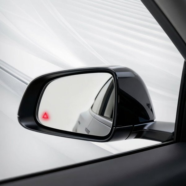 BSD Blind Spot Detection Mirror with LED Warning Indicator for Tesla Model 3 / Model Y