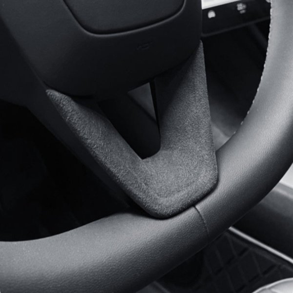 Steering Wheel Panel Overlay with Adhesive Backing for Tesla Model 3 Highland / Model Y Juniper
