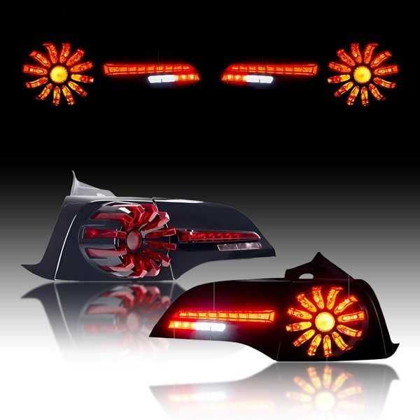 Martin-Style LED Tail Lights with Dynamic Lighting & IP67 Rating for Tesla Model 3 / Model Y