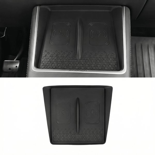 Non-Slip Silicone Wireless Charging Pad Mat for Tesla Model Y Standard (2026)