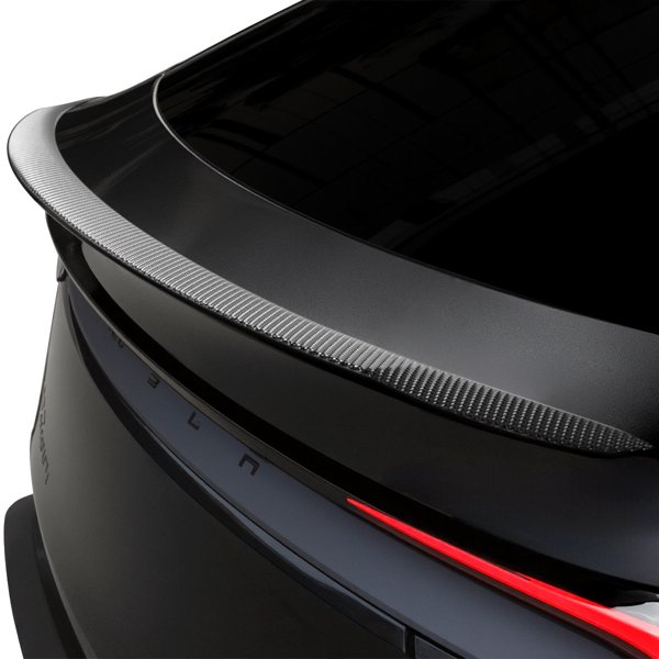 Performance-Style Rear Spoiler with Glossy, Matte & Forged Carbon Fiber Finishes for Tesla Model Y Juniper