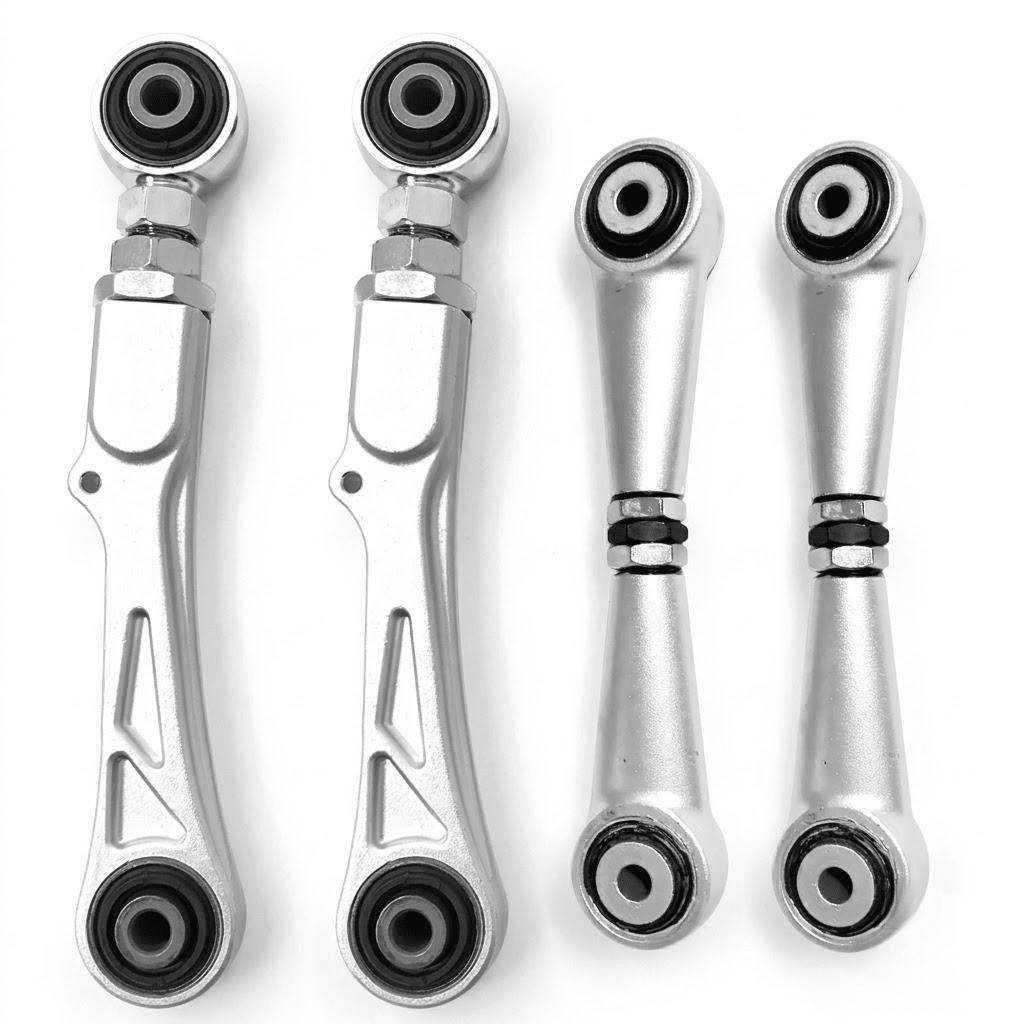 Blue or Silver Finish - TESVX Adjustable Rear Upper Camber Arms