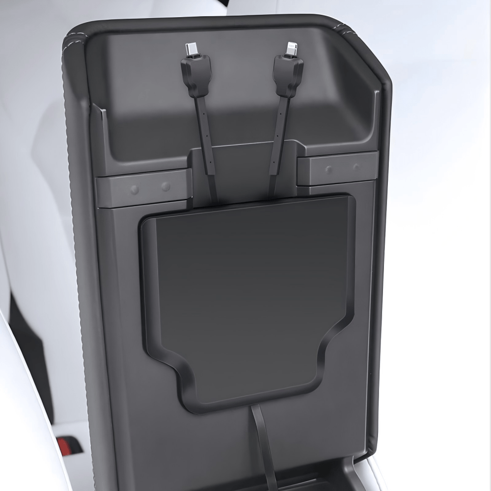 Beneath the Armrest Lid