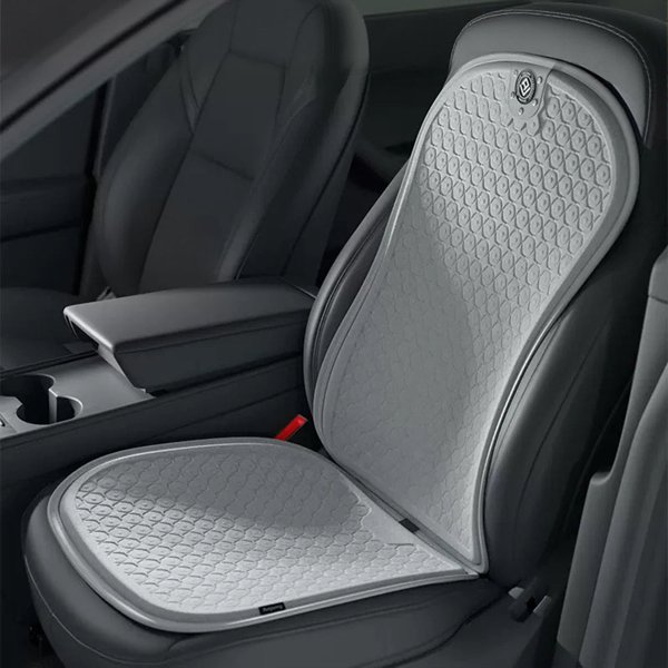 Ice Silk Ventilated Summer Seat Covers with Gray & Black Options for Tesla Model 3 / Model Y