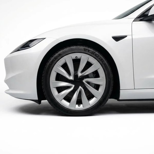 19-Inch ABS Nova Wheel Rim Protectors with 360-Degree Snap-On Fit for Tesla Model 3 Highland
