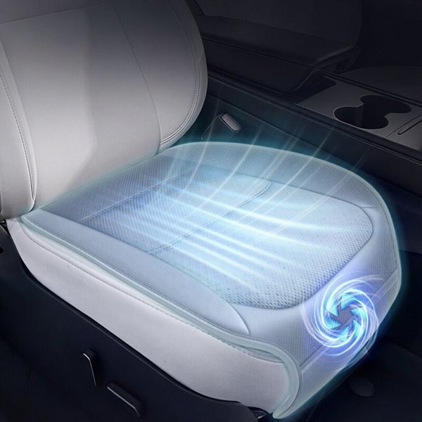 Ventilated Seat Cushion with Nappa Leather Top & Infrared Auto On/Off for Tesla Model 3 / Model Y