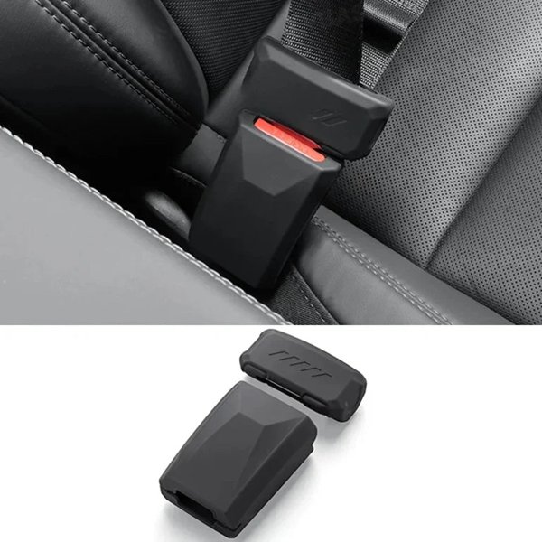 Full-Coverage Silicone Front Seat Belt Buckle Covers for Tesla Model 3 Highland / Model Y Juniper