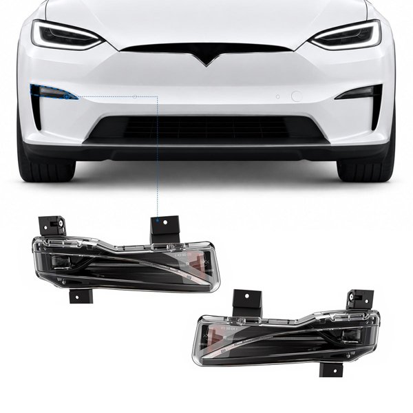LED Fog Light & DRL Assembly with US & EU Specs for Tesla Model X (2022–2026)