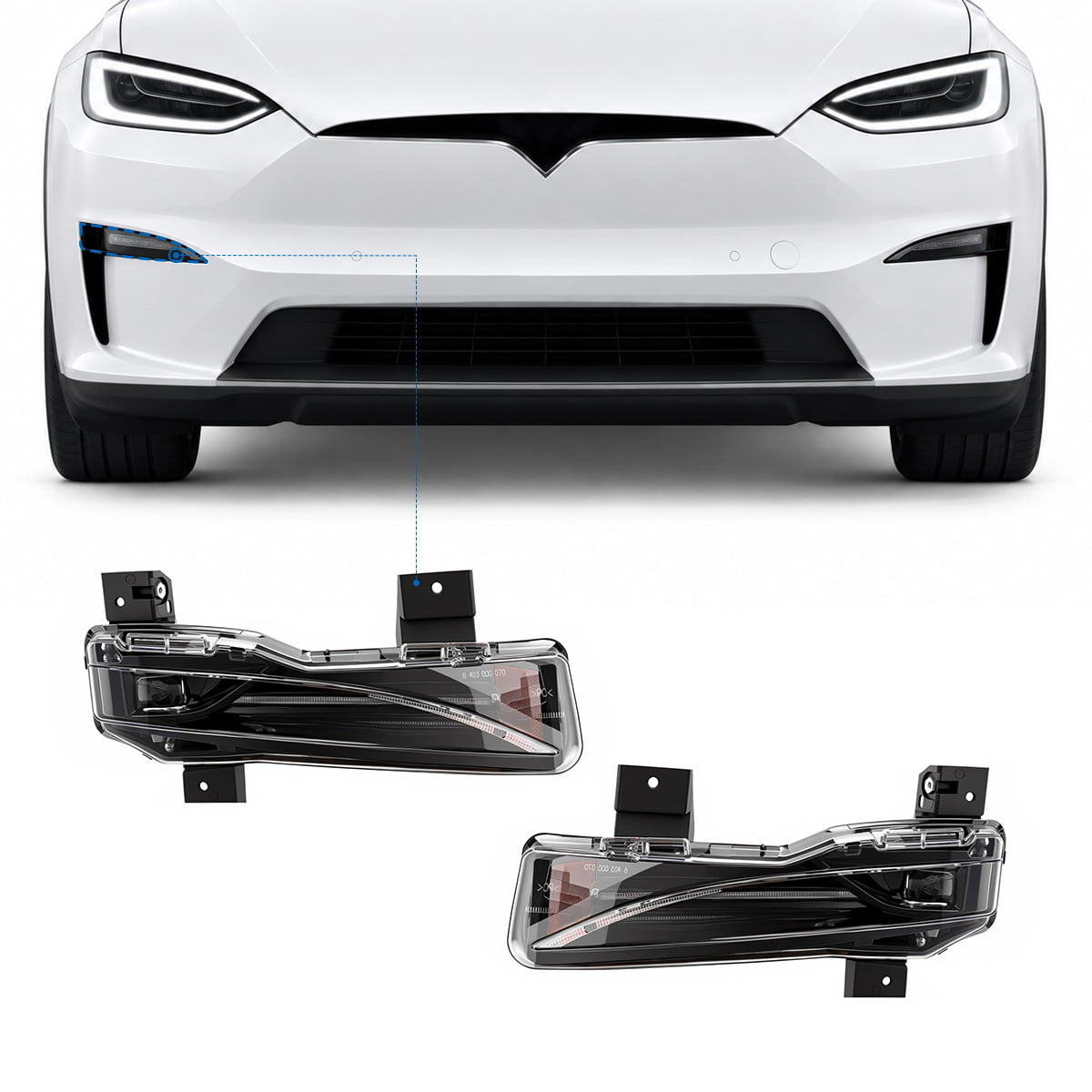 Elongated Front Housing - TESVX Fog Light Assembly