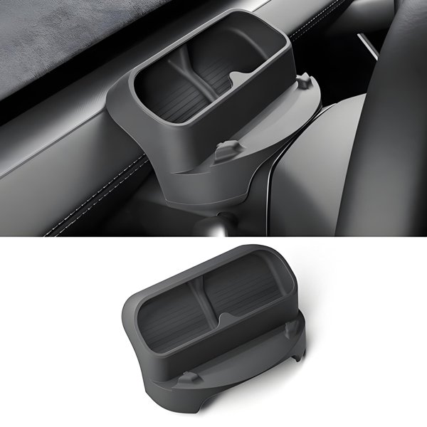 Steering Wheel Sunglasses & Phone Holder Organizer for Tesla Model Y Juniper