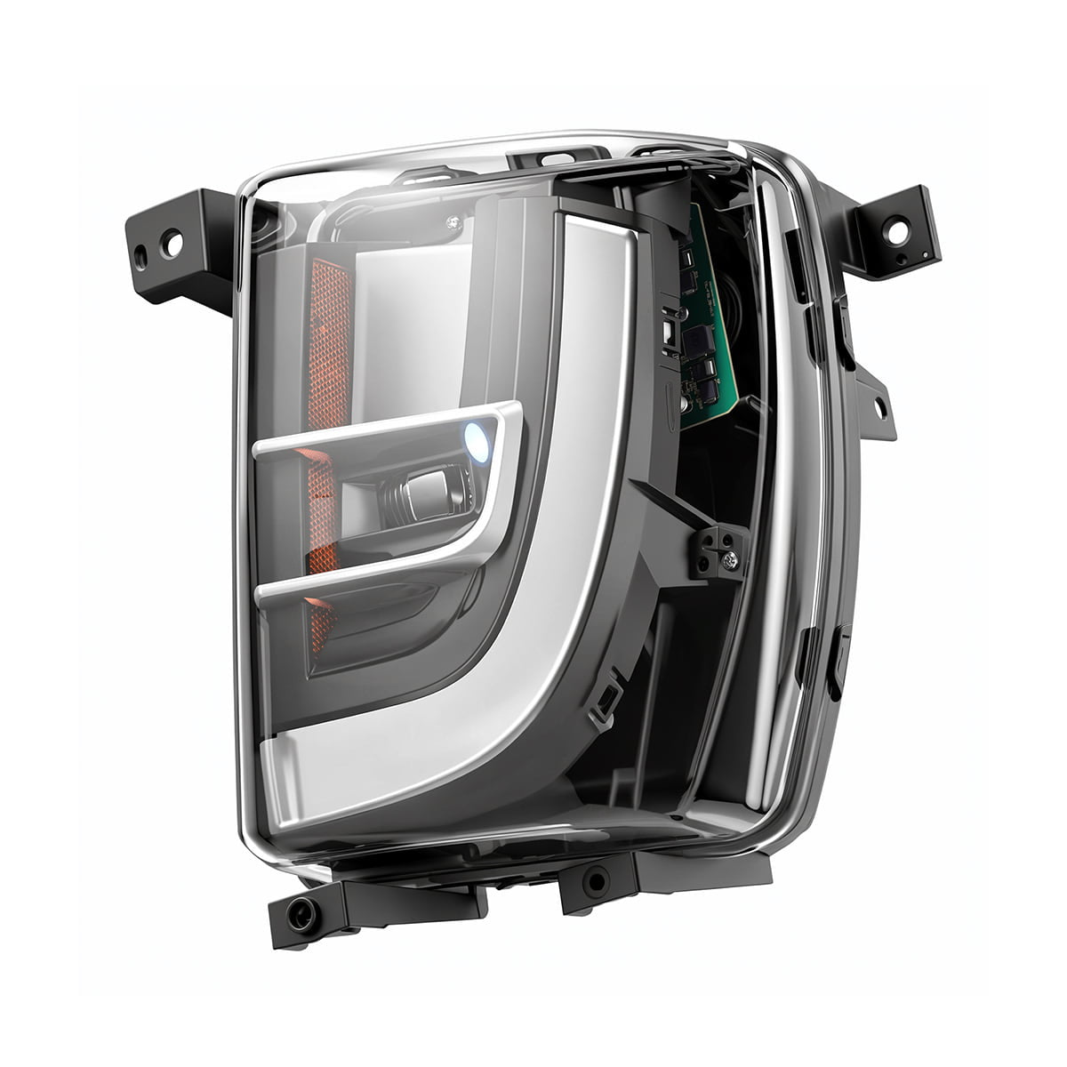 Complete Front Fog Light Unit - TESVX Fog Light Assembly