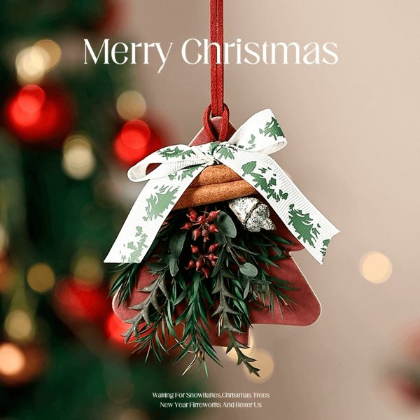 Christmas Tree Scented Hanging Diffuser with 3 Scent Options for Cars