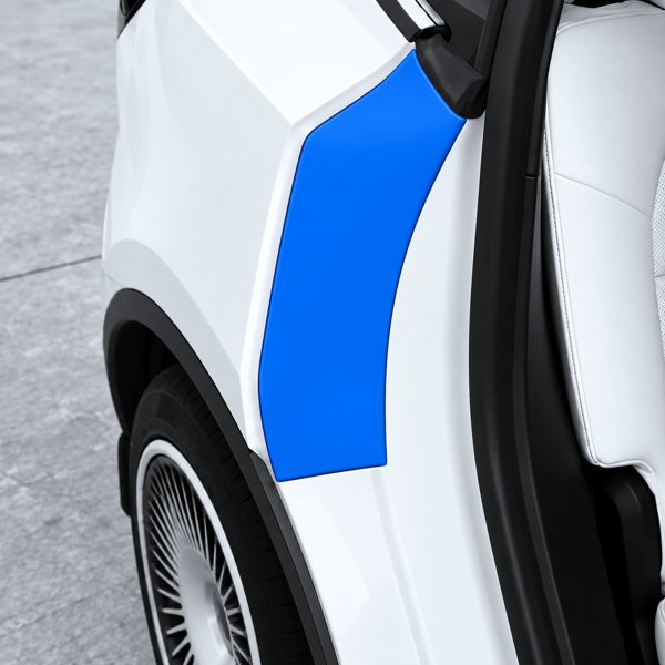 Pre-Cut TPU Rear Inner Door Protection Film with Repositionable Adhesive for Tesla Model 3 Highland / Model Y Juniper