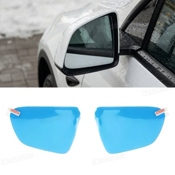 2-Piece PET Mirror Protection Film with Hydrophobic Coating for Tesla Model 3 / Model Y