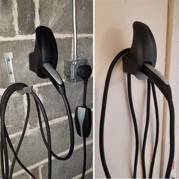 Wall-Mount Charging Cable Organizer with 20 ft Cable Capacity for Tesla (US Standard)