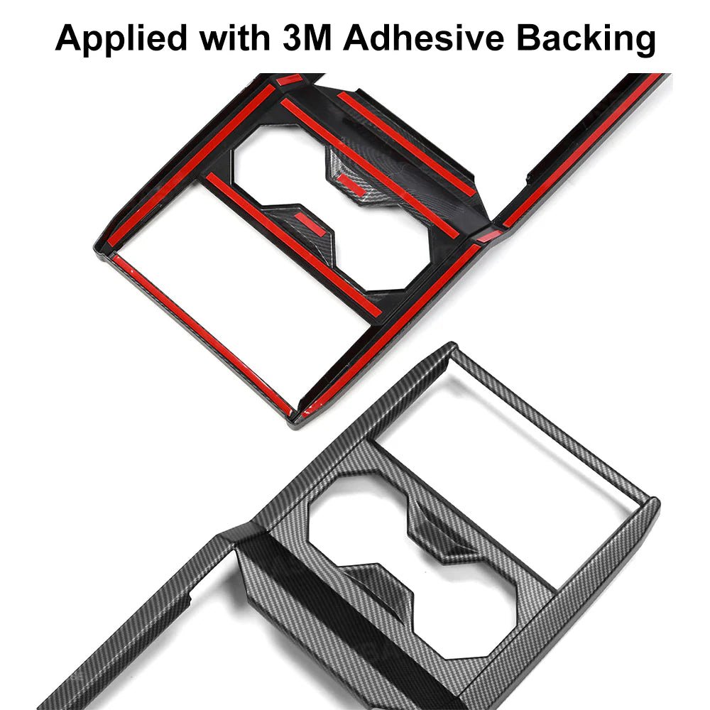Pre-applied adhesive - TESVX Cup Holder Panel Overlay