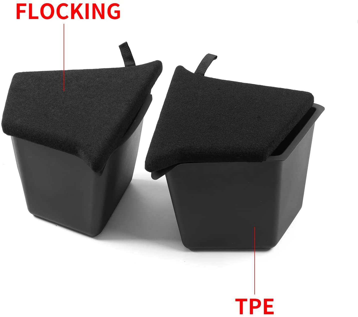 Flocked Lift-Tab Covers - TESVX Trunk Storage Boxes