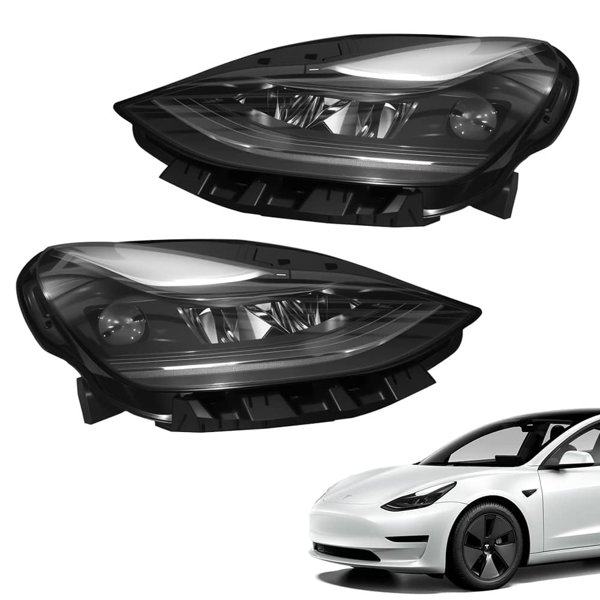 Matrix LED Headlight Assembly 1514952 / 1514953 with Projector Lens for Tesla Model 3 / Model Y