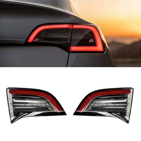 4-Pin Rear Turn Brake Lamp & Inner Tail Light Assembly for Tesla Model 3 (2021–2023) / Model Y (2020–2024)