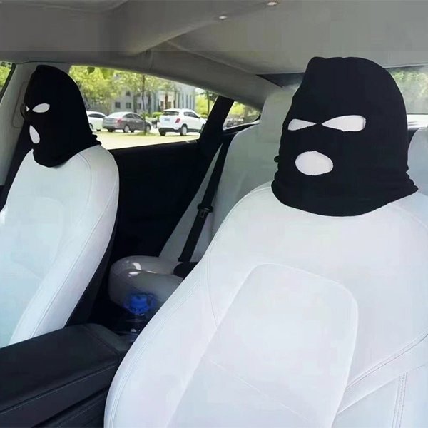 2-Piece Seat Headrest Covers for Tesla Model 3 / Y / S / X