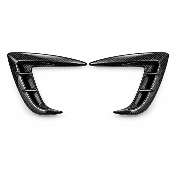 3K Dry Carbon Fiber Front Intake Air Blade Trim with Glossy or Matte Finish for Tesla Model 3 Highland Performance