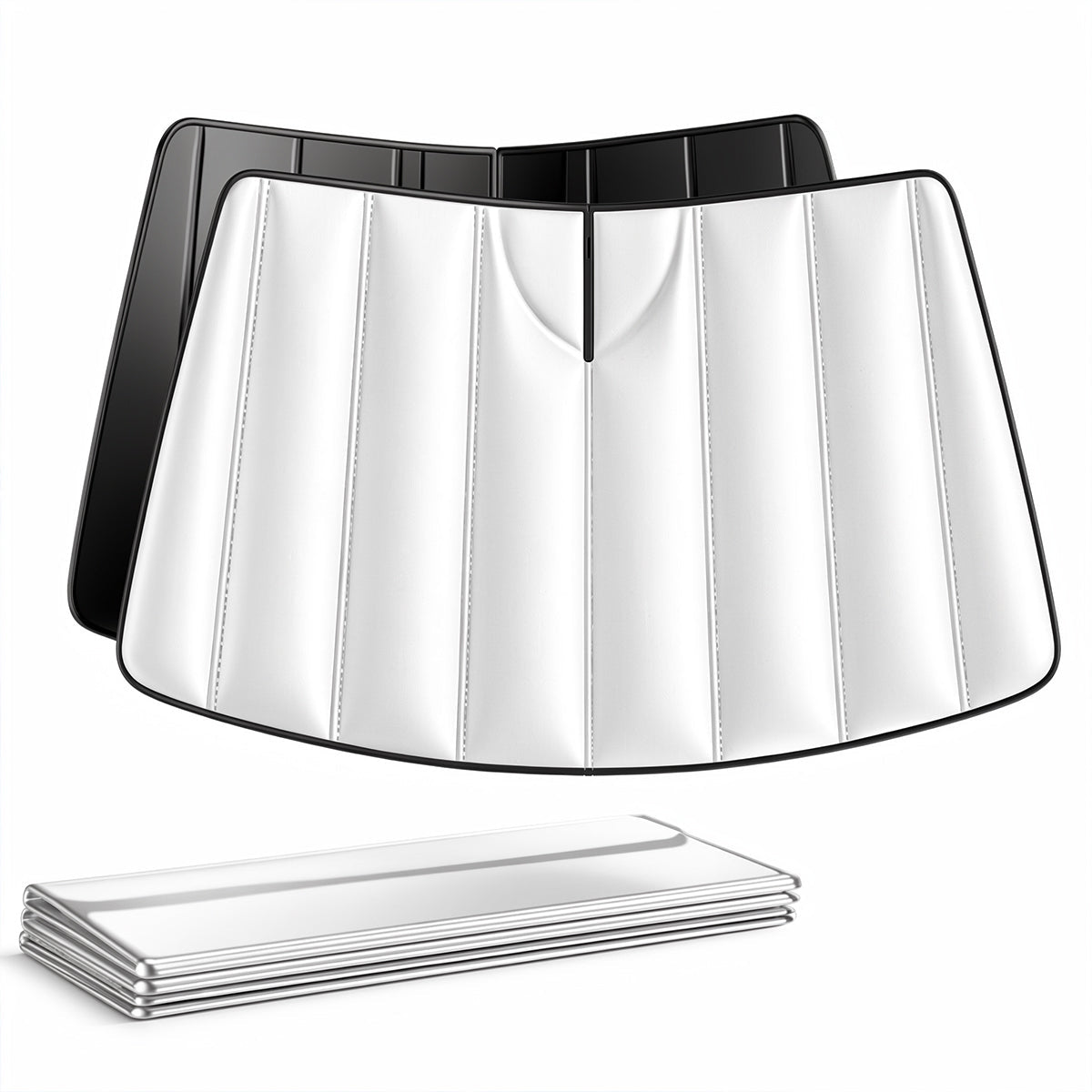Fold into a Stack - TESVX Front Windshield Sunshade