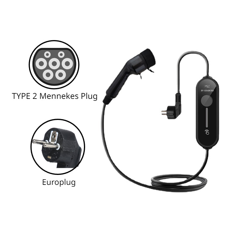 Type 2 and the Europlug Reference - TESVX EV Charger