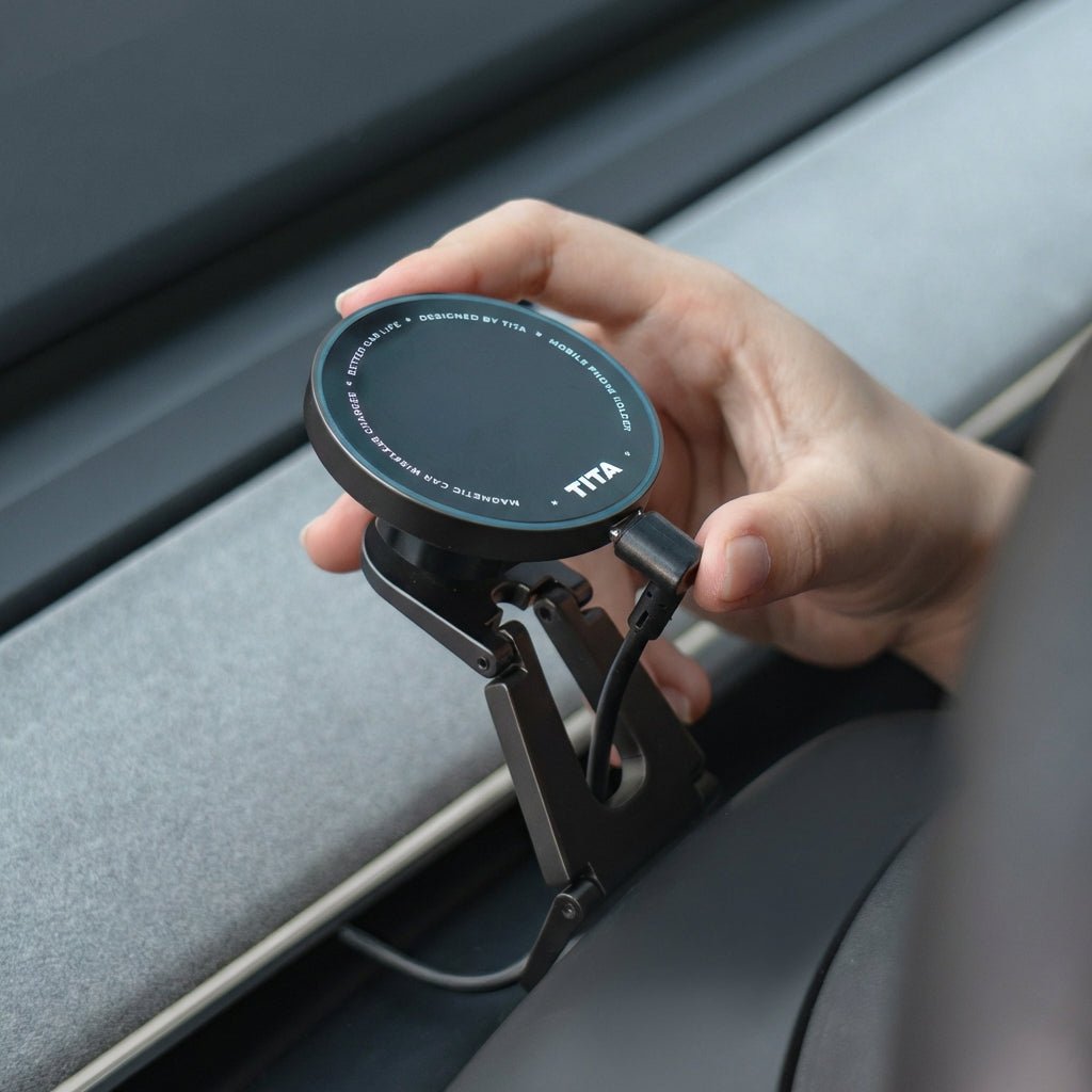 Powered Wireless Charging - TESVX Wireless Charging Phone Mount
