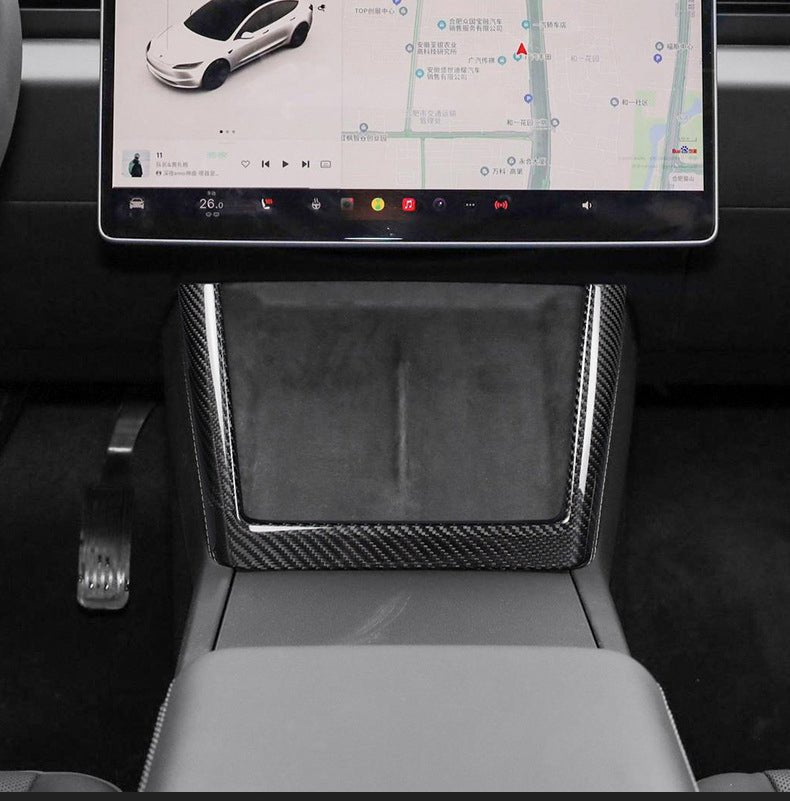 Installed Console Detail - TESVX Charging Pad Frame