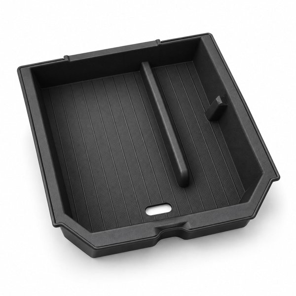 2-Piece ABS Center Console Organizer with Double-Layer Tray for Tesla Model 3 Highland / Model Y Juniper / YL