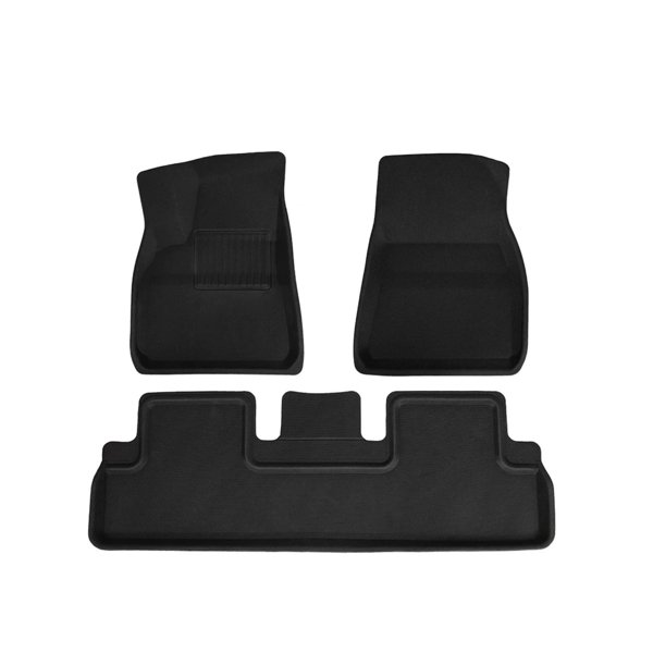 All-Weather XPE 3D Floor Mats with 3-Piece & 6-Piece Options for Tesla Model 3 / Model Y Incl. Highland & Juniper