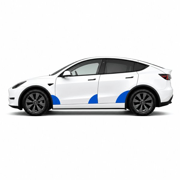 Door Corner PPF Kit with Repositionable Adhesive for Tesla Model 3 Highland / Model Y Juniper / Model YL