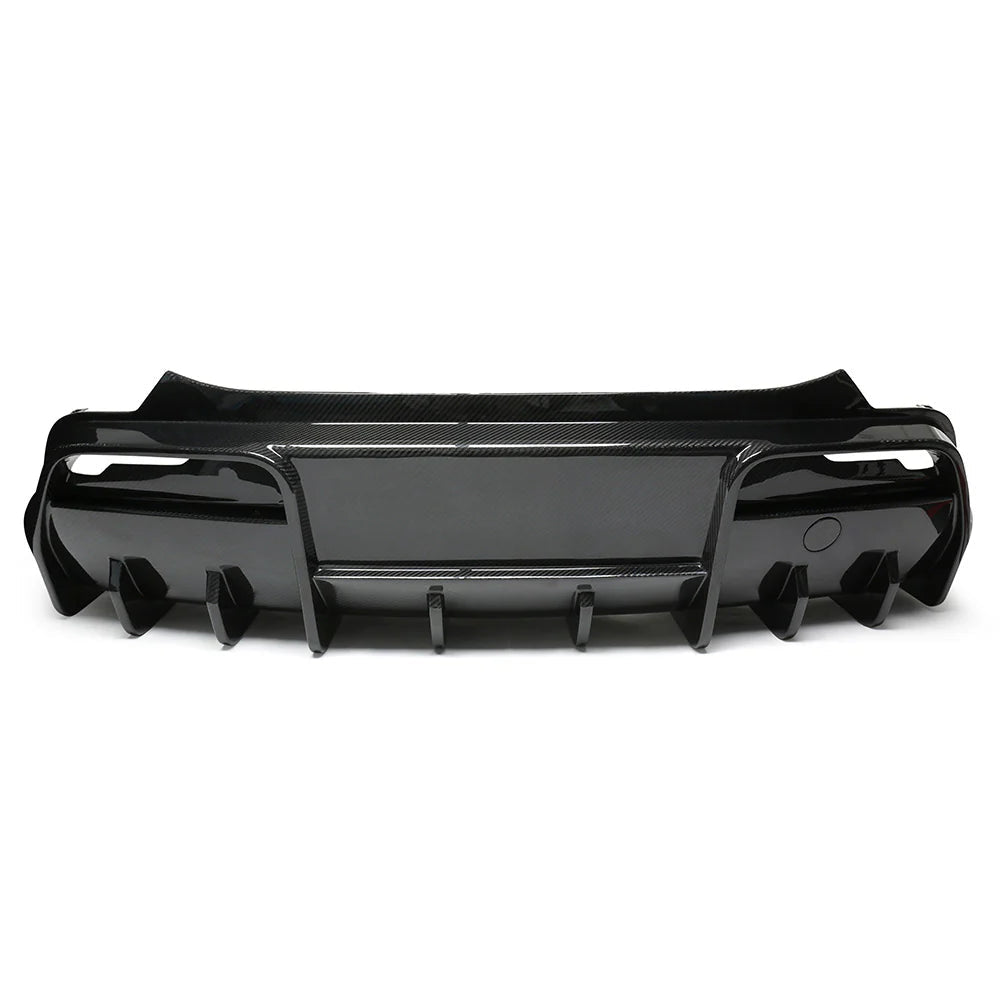 Genuine Exposed-Weave Carbon Fiber - TESVX Rear Diffuser