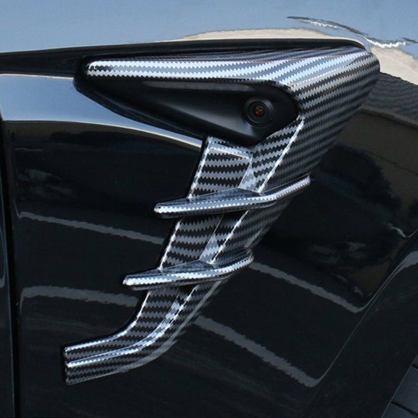 Thunder ABS Side Camera Covers with Carbon-Look or Black Finish for Tesla Model 3 Highland / Model Y / YL