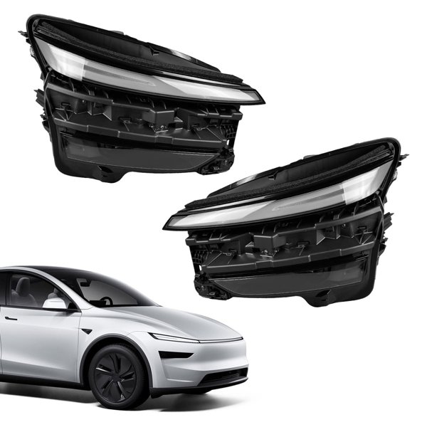 LED Headlight Replacement with UV-Coated Polycarbonate Lens for Tesla Model Y Juniper (1918347 / 1918348)