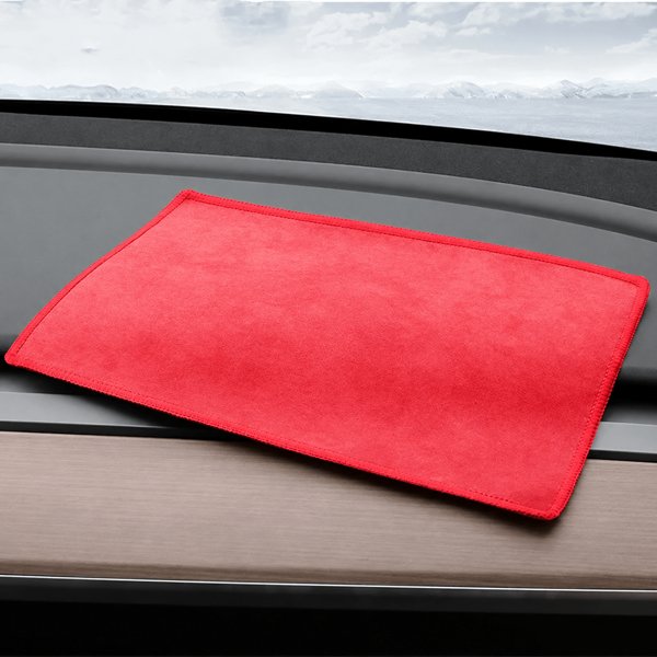28 × 20 cm Dual-Sided Microfiber Towel with Coral Velvet & Suede Sides for Cars & Home