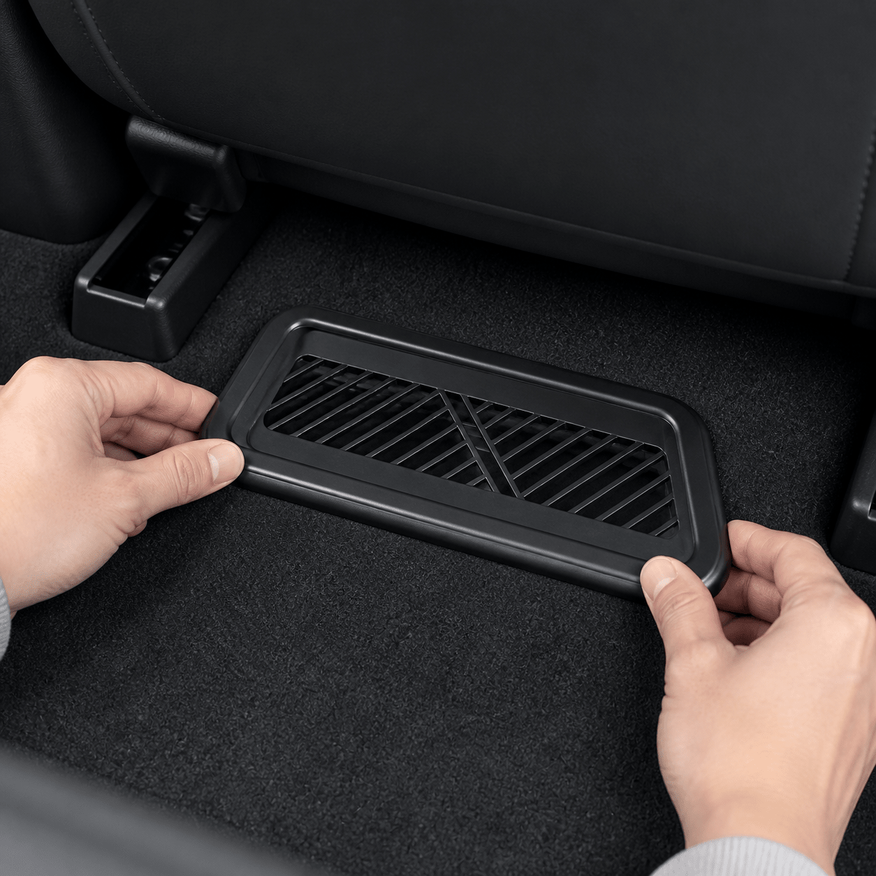 Align and Seat the Cover - TESVX Air Vent Protector Cover