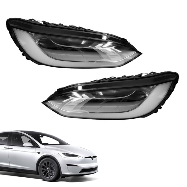 LED Headlight Assembly with 14-Pin Plug-and-Play Connector for Tesla Model X (2016–2023, Non-Matrix)