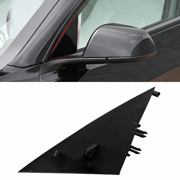 ABS A-Pillar Mirror Triangle Trim 1130655 / 1130656 with Left, Right or Pair for Tesla Model 3 / Model 3 Highland