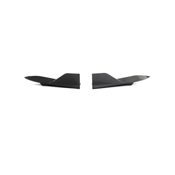 Carbon Fiber Rear Bumper Aprons with High-Gloss UV Clear Coat for Tesla Model S Plaid (2022–2024)